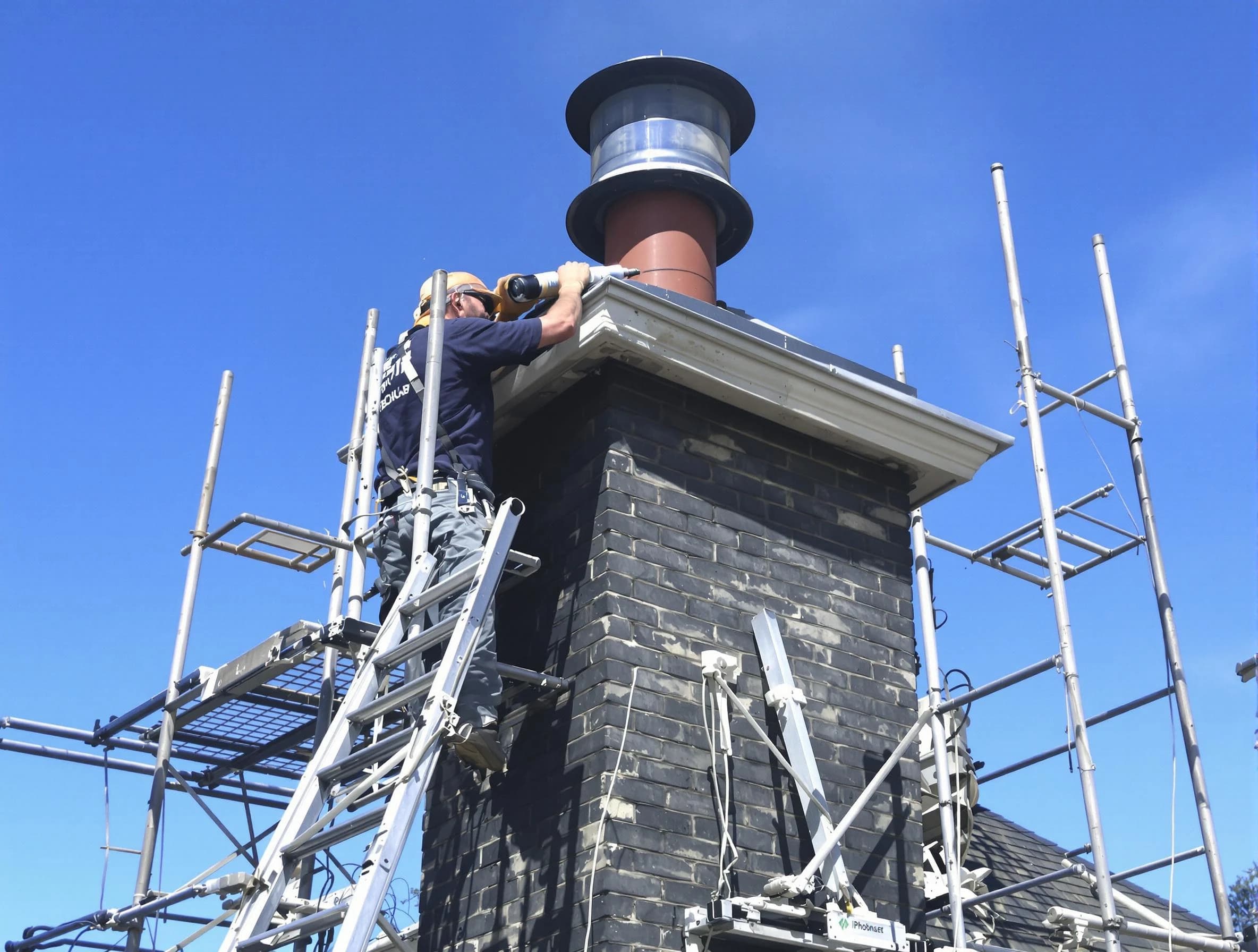 Sturdy chimney crown finished by Edgewater Chimney Sweep in Edgewater, CO