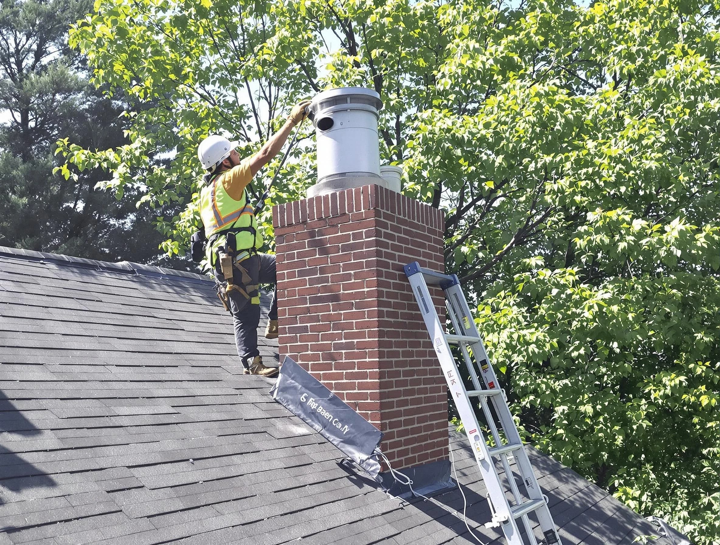 Chimney liner inspection by Edgewater Chimney Sweep in Edgewater, CO