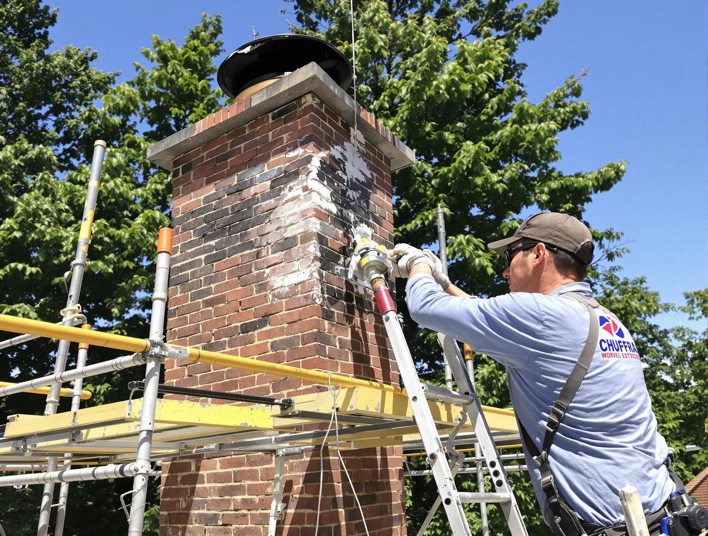 Structural chimney repair by Edgewater Chimney Sweep in Edgewater, CO