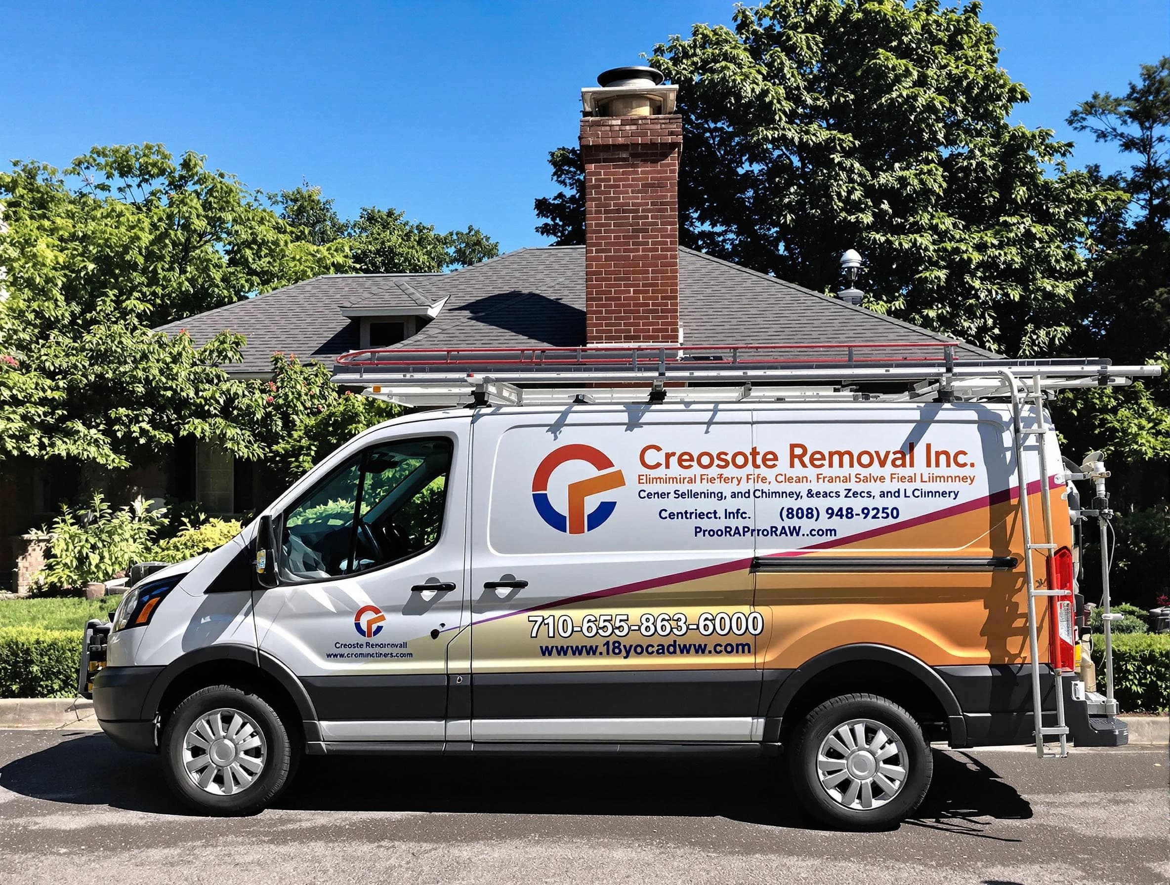 Edgewater Chimney Sweep technician removing creosote safely in Edgewater, CO