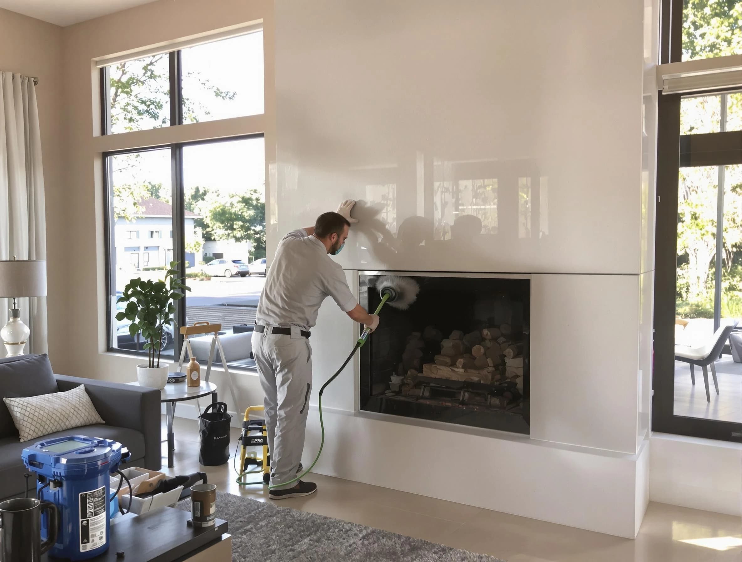 Edgewater Chimney Sweep performing thorough soot removal in Edgewater, CO